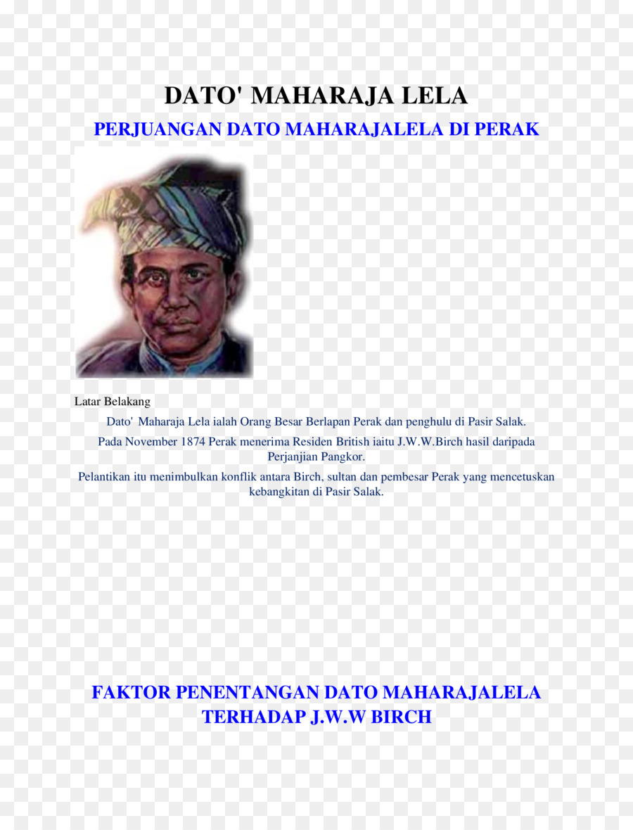 Lela Pandak Lam Jalan Dato Maharajalela Menschliche Verhalten Dokument - Maharaja