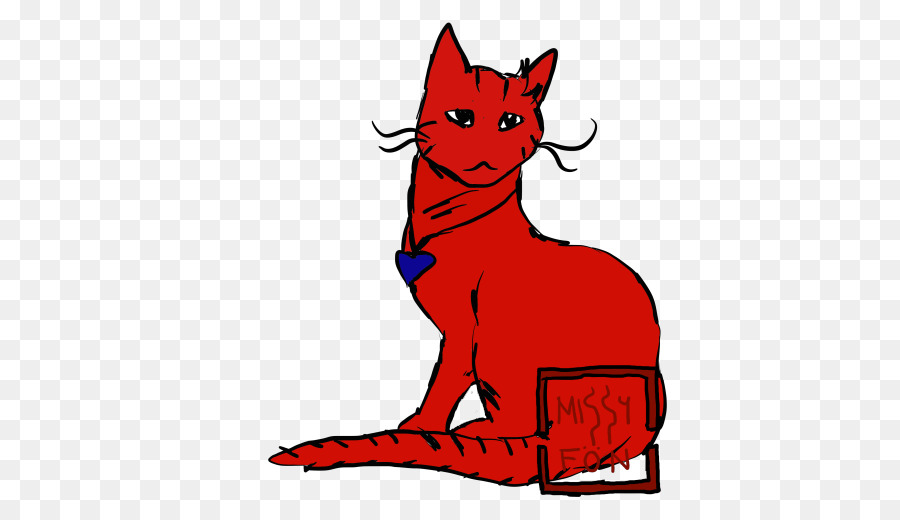 Die schnurrhaare von Kätzchen Red fox Line clipart - Kätzchen