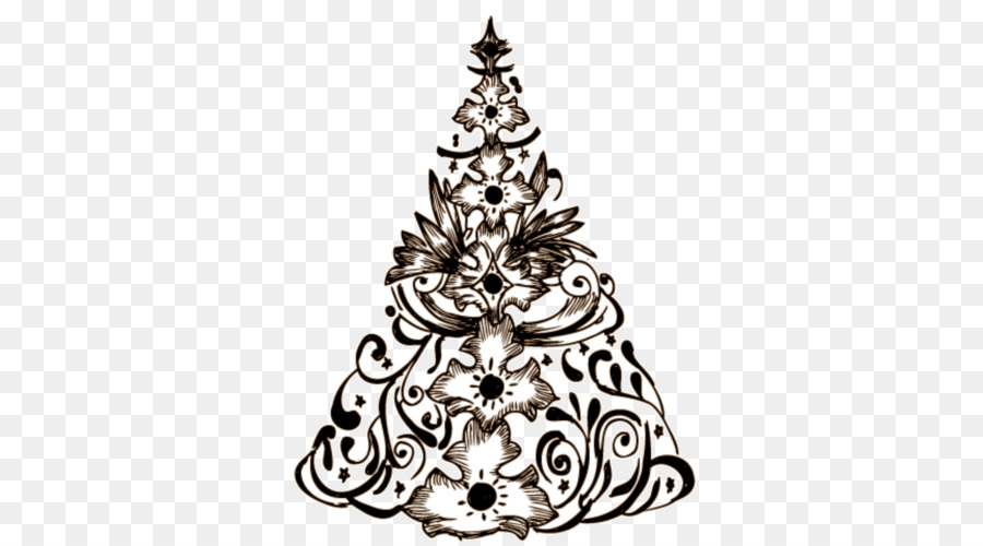 Weihnachtsbaum Zeichnung - temporäre tattoo