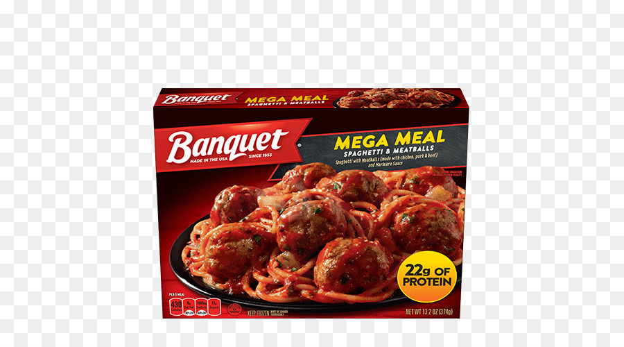 Spaghetti mit Fleischbällchen Nudeln Essen Abendessen - Bankett