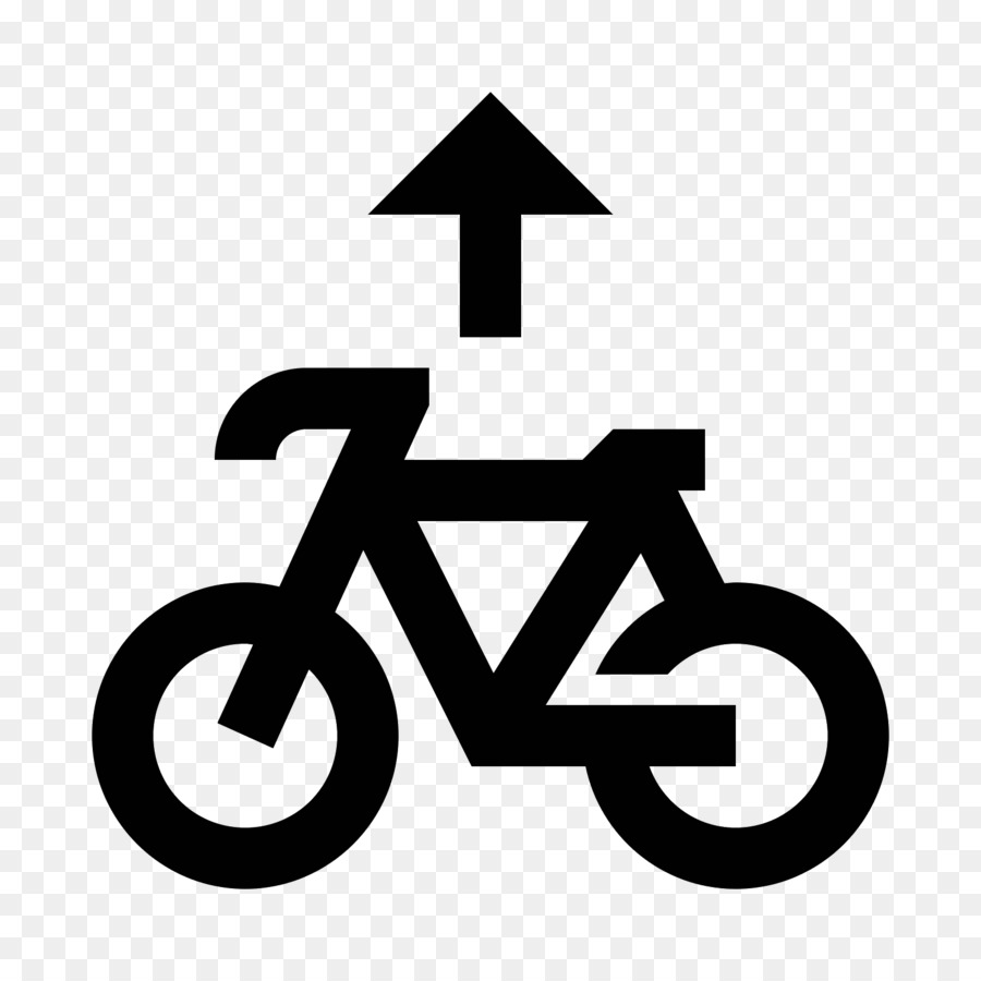 Getrennt radverkehrsanlagen Fahrrad-Computer-Icons Radfahren Schriftart - Fahrrad
