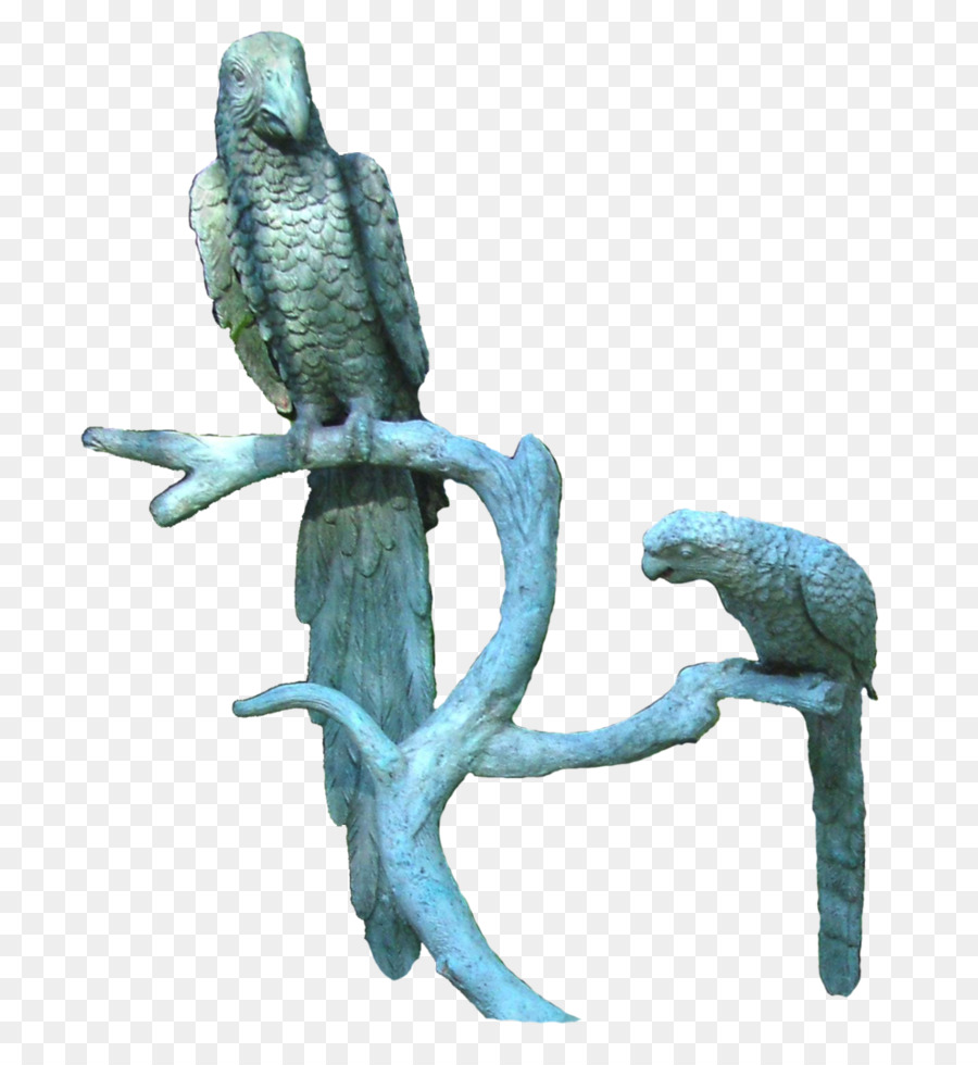 Scultura Di Uccello Pappagallo Statua - giardino ornamento