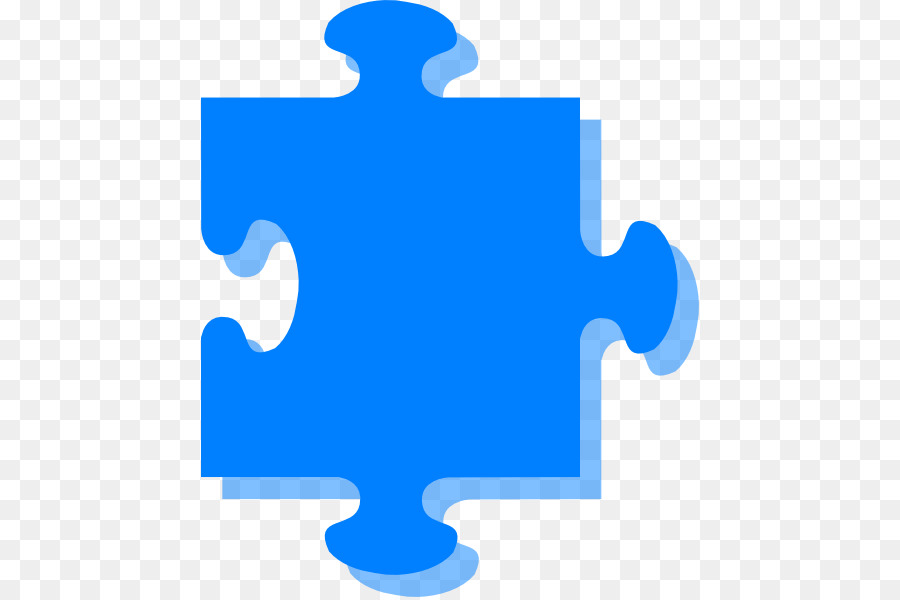 Puzzles Blue Game ClipArt - rätselhaften Fall