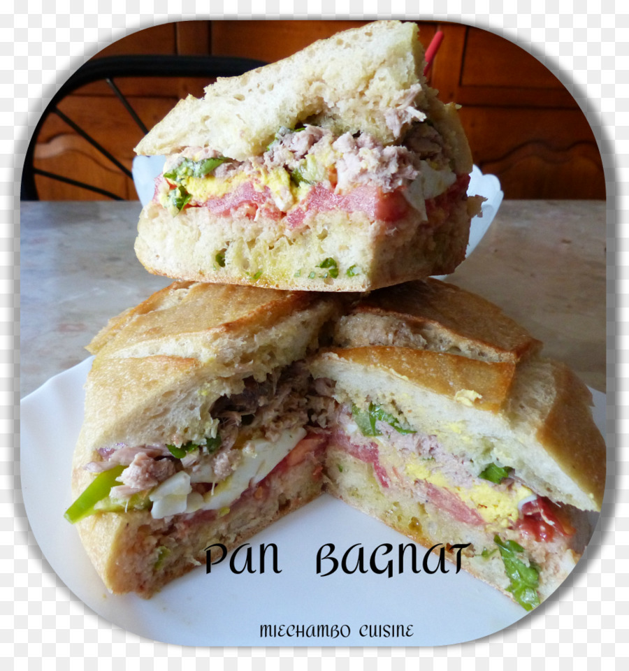 Pan bagnat sandwich Sản Salad Nicoise thịt Nguội phô mai và bánh sandwich - Pan bagnat
