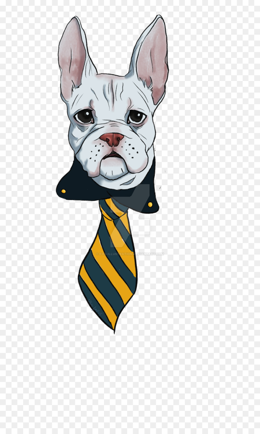 Bulldog francese del Cane di razza Non-gruppo sportivo Baffi - fox illustrazione