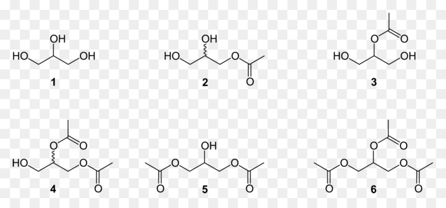 Glicerolo acido Acetico Glicerina acetato di Esterificazione - altri