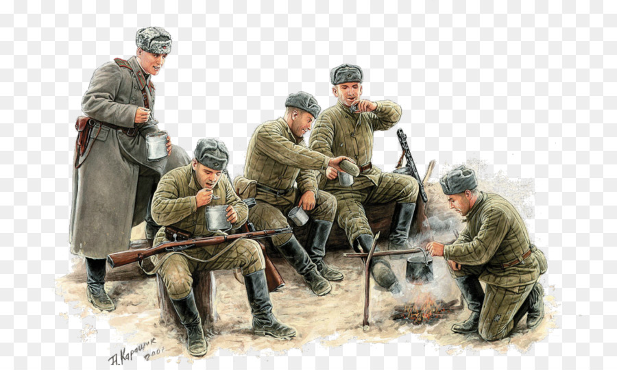 Feldküche Zweiten Weltkrieg Infanterie Soldaten der Sowjetunion - Soldat