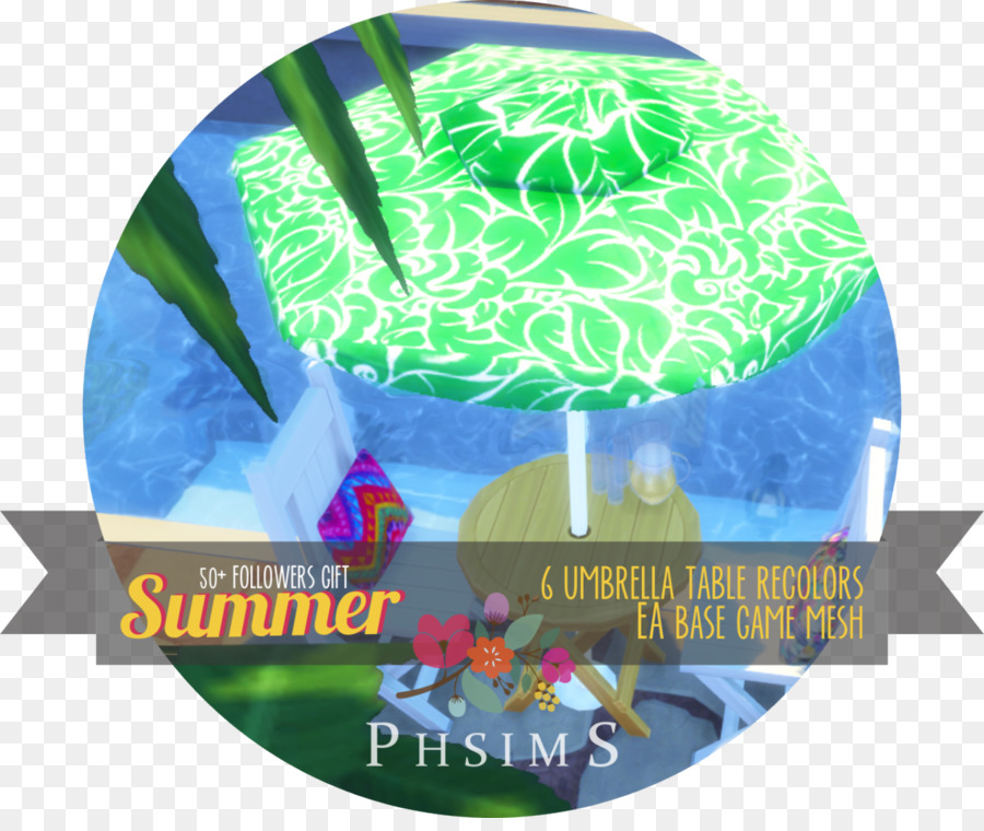 Die Sims 4 Mod The Sims Patch, Wandtattoo Schriftart - Tisch Sonnenschirm