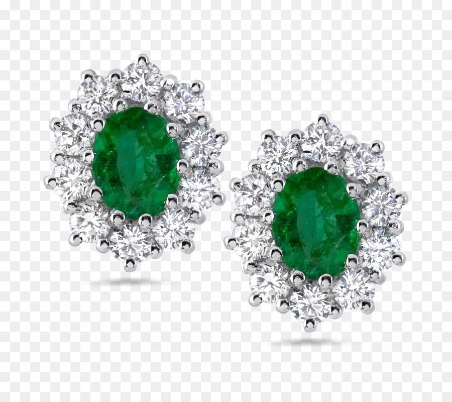Emerald Bông Tai Đồ Trang Sức Vàng - Ngọc lục bảo