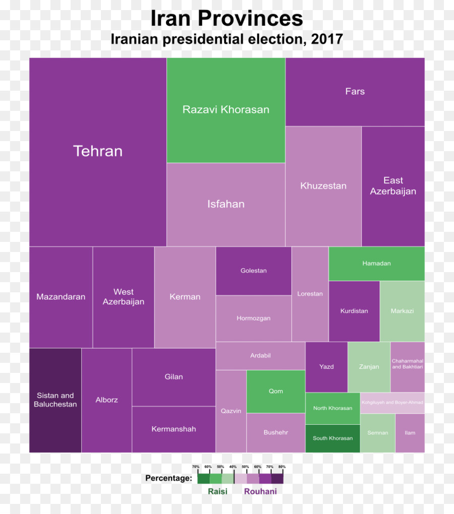 Iranian Presidential Election 2017 Purple