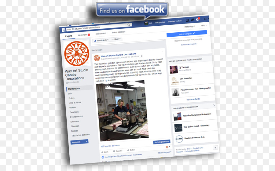 Web-Seite von Facebook, Inc. - Facebook