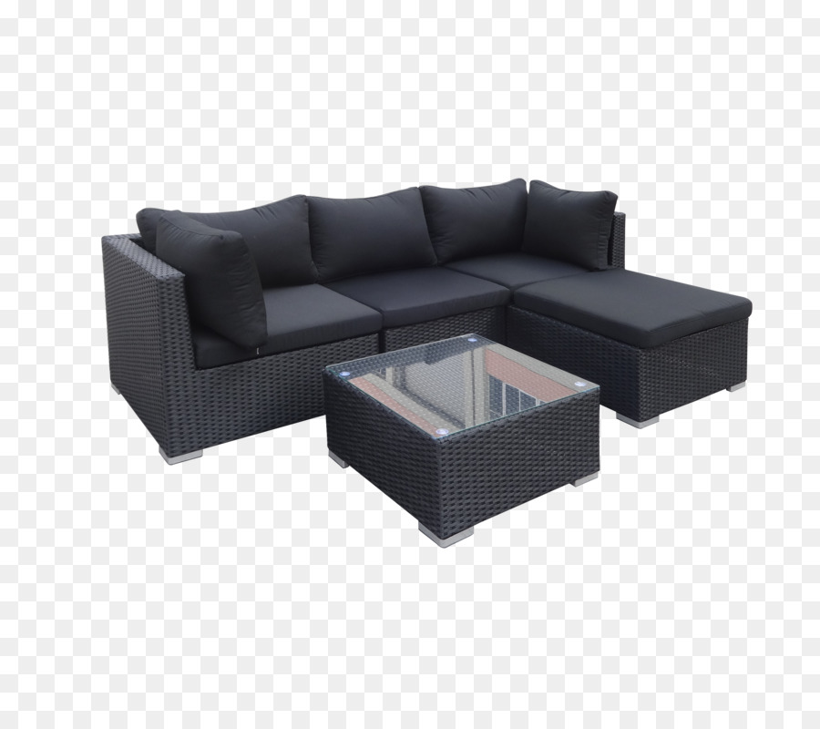 Tisch, Couch, Chaiselongue, Sofa Bett Schwarz - Chaiselongue