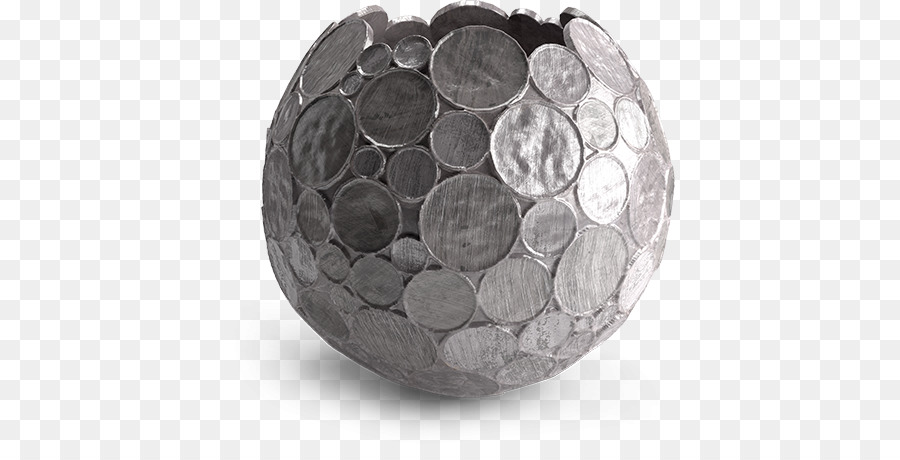Silber Kunststoff-Vase Garten Ball - Märchen Pilz