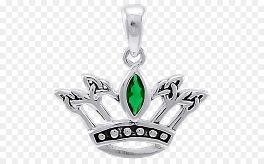 Medaillon Smaragd Silber Charms & Anhänger Schmuck - Smaragd