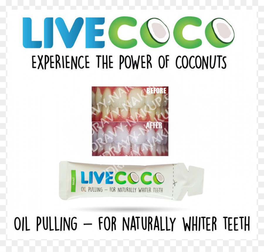 Olio di cocco, Olio tirando sbiancamento dei Denti - 100 naturale