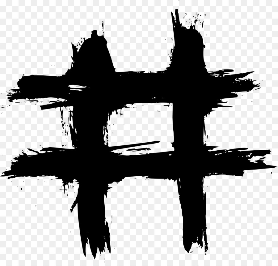 Hashtag Abbreviazione Simbolo - grunge croce