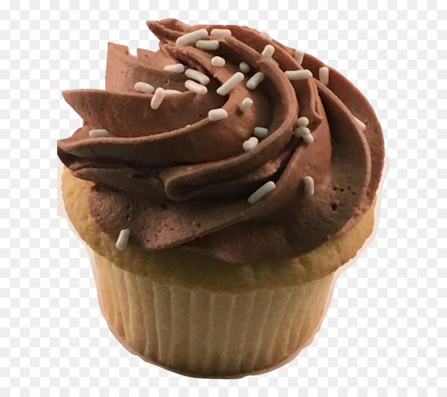 Cupcake-Kuchen mit Schokolade Ganache Schokolade Trüffel Fudge - Schokoladenkuchen