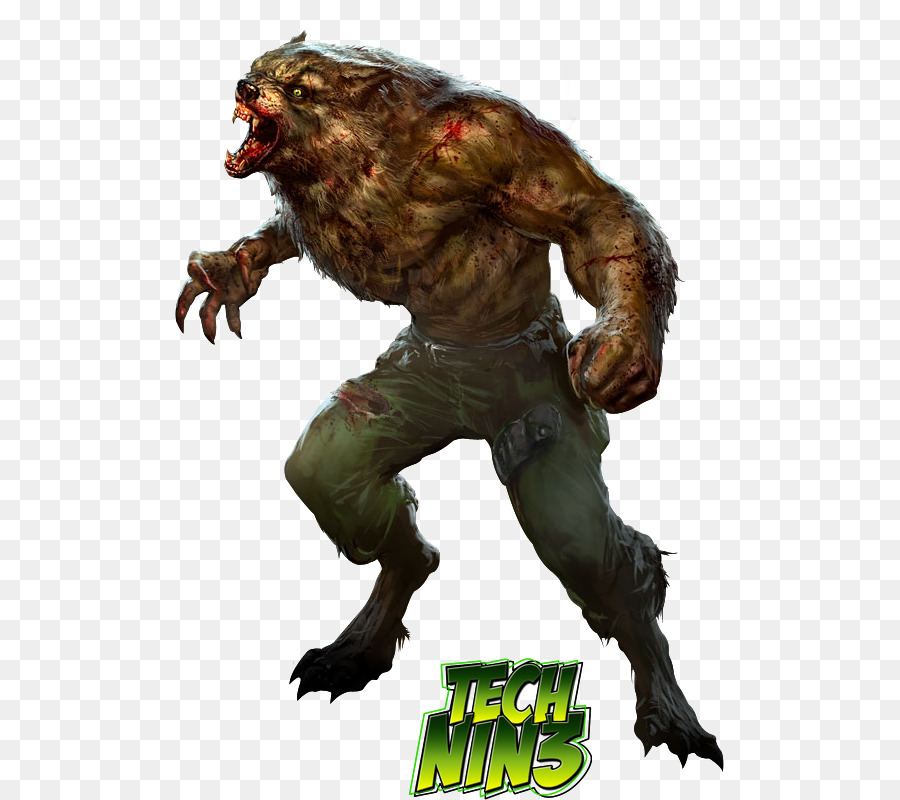 Werewolf-Monster Vampir-Black dog Person - Werwolf