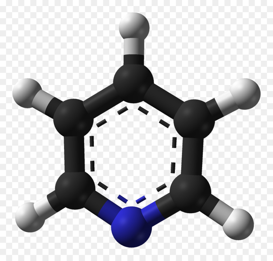 2-Methylpyridine Jmol Molekül, Chemische Formel - Piridien