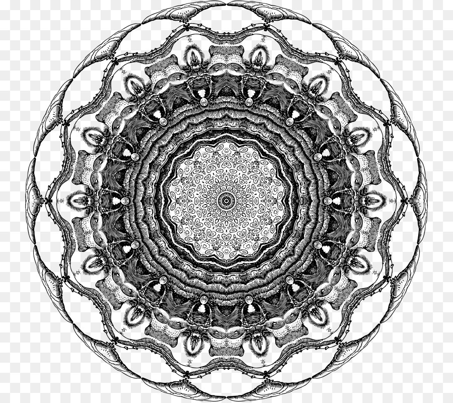 Symmetrie Weiß Muster - Mandala Design