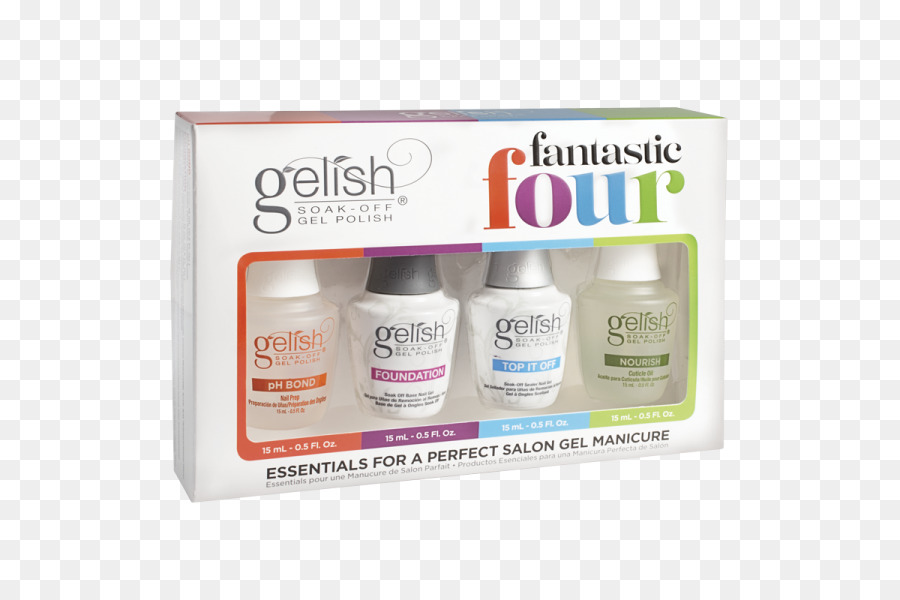 Gelish Fantastici Quattro Kit di Gelish Soak-Off Gel Polish Gel unghie Color Club smalto Gelish pH Bond - Gelish