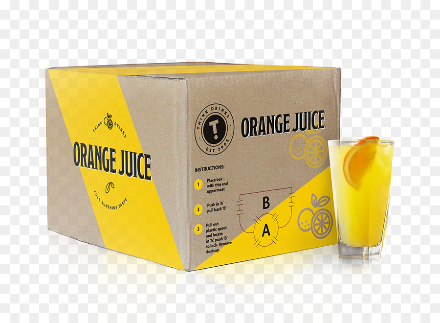 Liquore bevanda Arancione Imballaggio ed etichettatura - casella di mockup