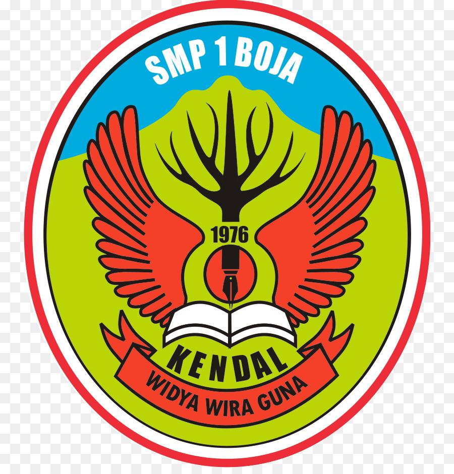 SMP Negeri 1 Boja Logo Brand Ricreative di Carattere - monumento statale