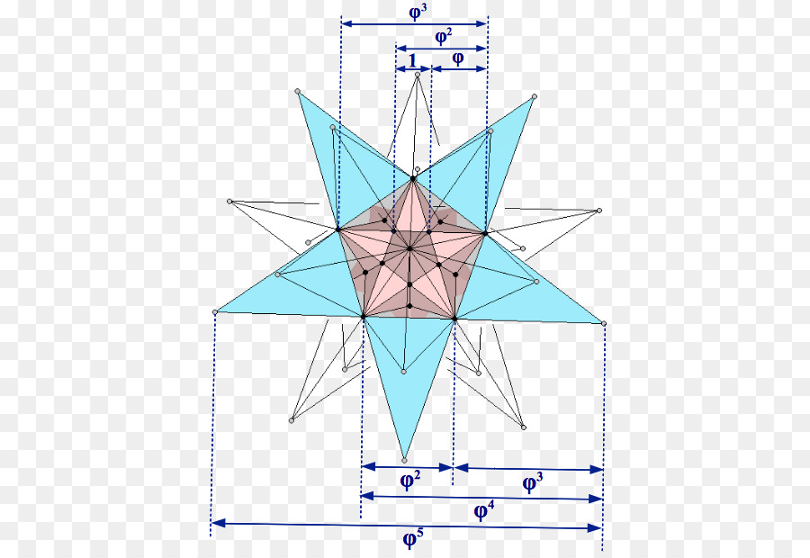 Symmetrie-Winkel-Diagramm-Muster - Die Heilige geometrie