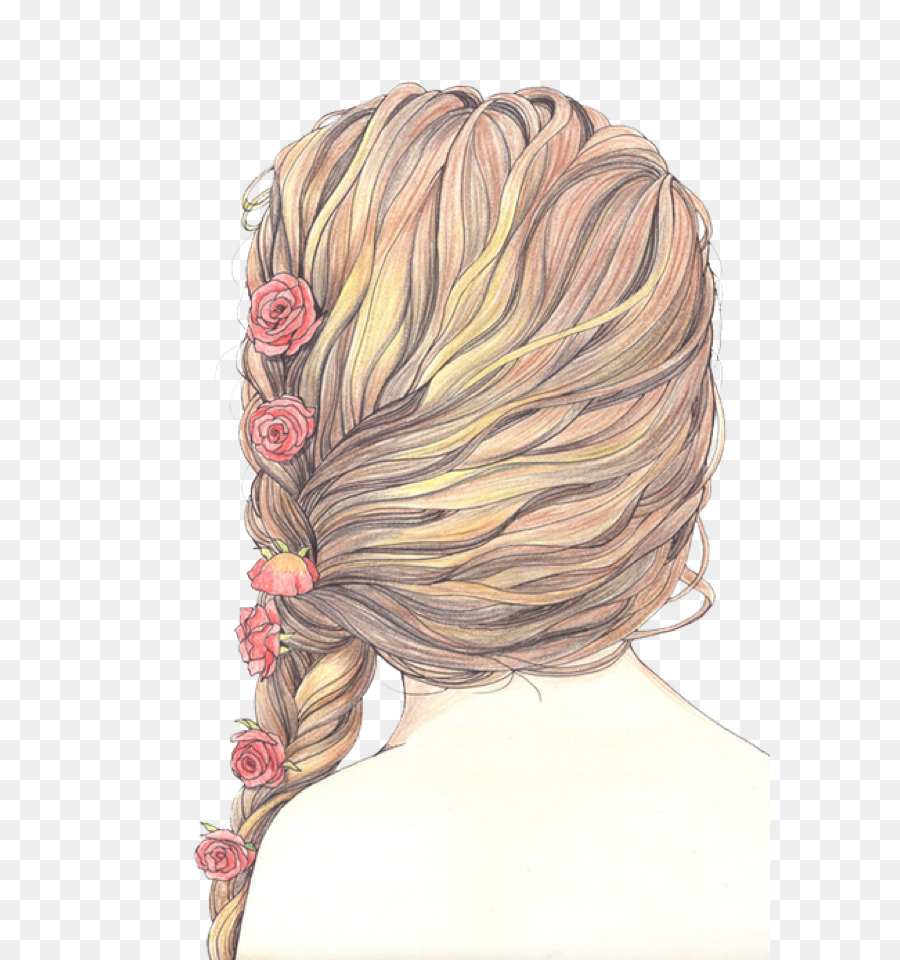 Zeichnung Haare Flechten Malerei Skizze - Haar