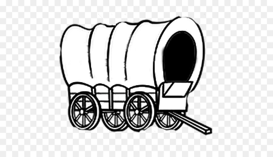 Covered Wagon Black And White