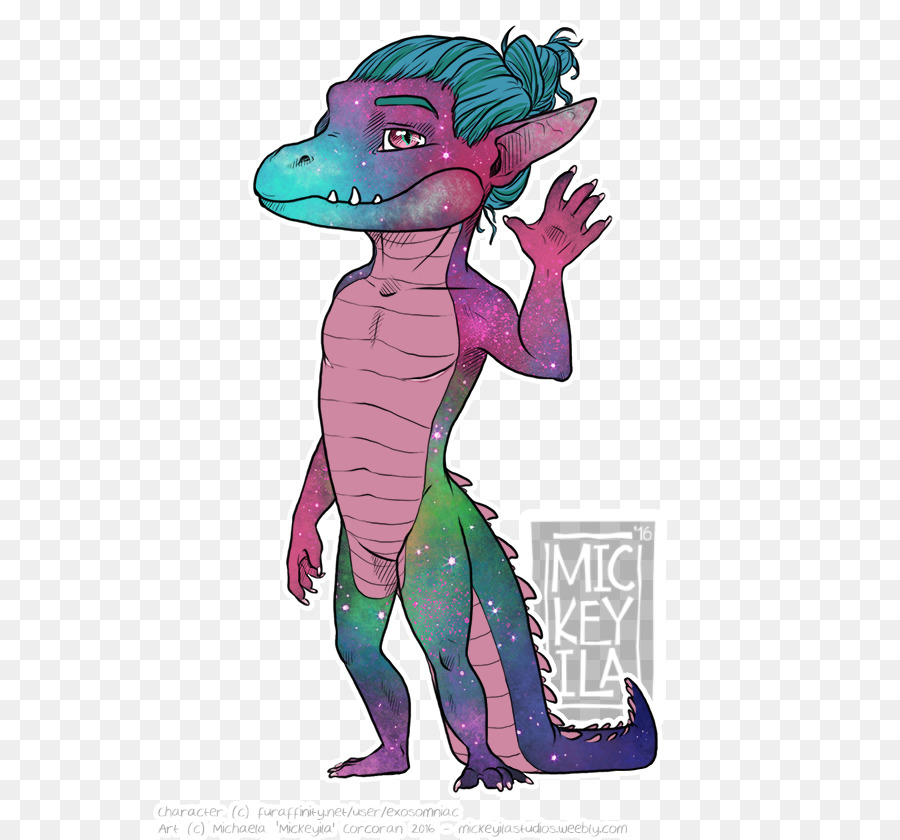 Dragon Cartoon Pink M Organismus - Drachen