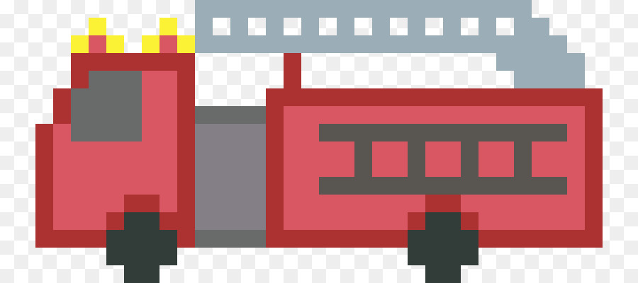 Pixel art Incendio del motore di Clip art - corriere personale corazzato
