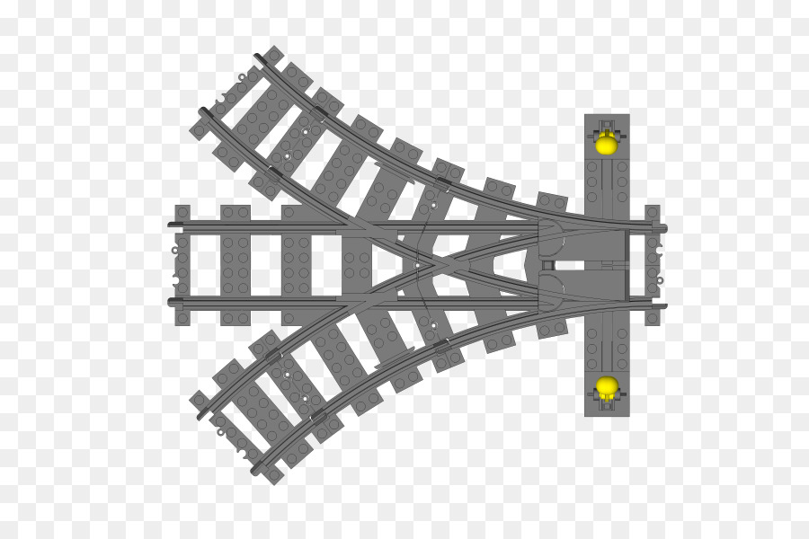 Lego Treni del trasporto Ferroviario schema di Cablaggio Traccia - La traccia continua