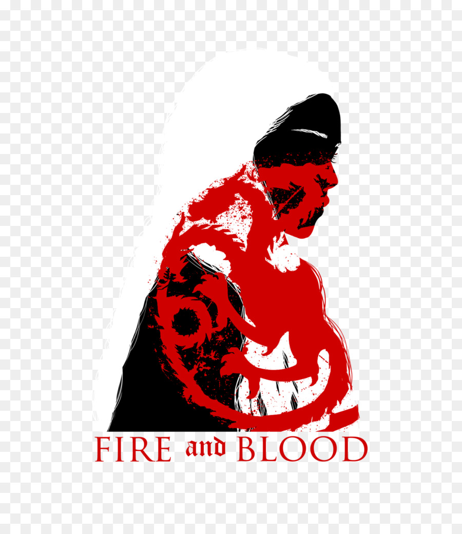 Logo Nhân Vật Nhà Targaryen Chữ - lửa và máu