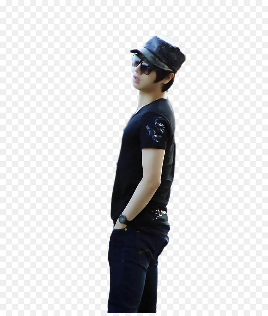 T-shirt-Schulter Ärmel Taille Jeans - Super Junior