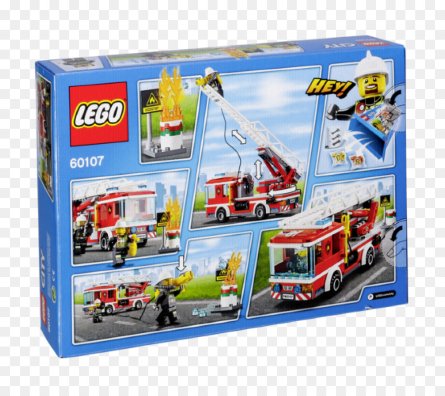 LEGO 60107 Cháy thành Phố Thang Xe Lửa Đồ chơi Lego thành Phố động cơ - đồ chơi