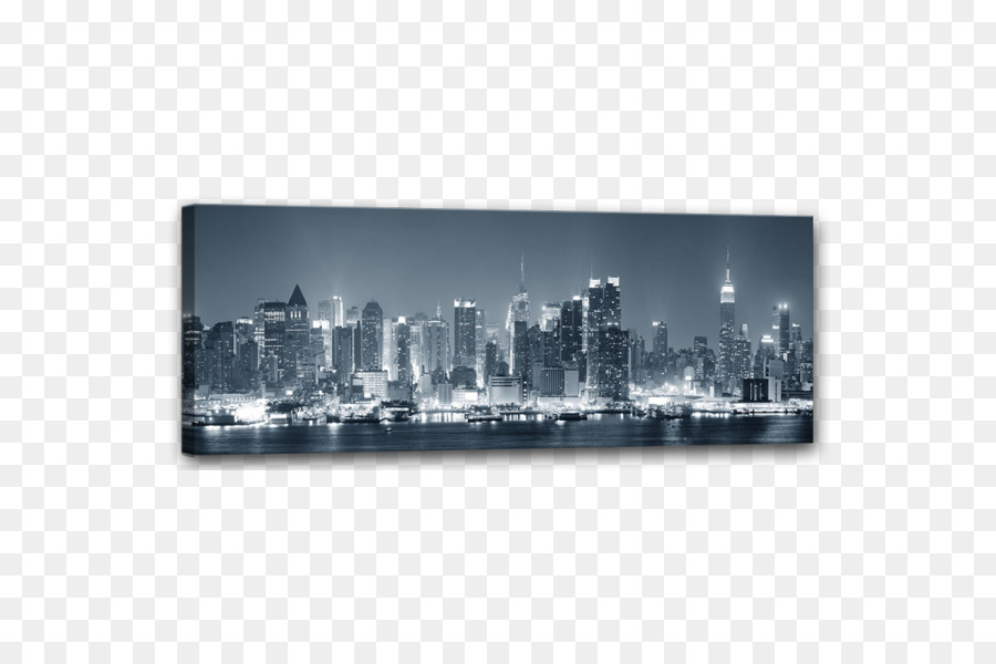 Skyline di Manhattan, Grattacielo, Tela, carta da Parati di stampa - grattacielo
