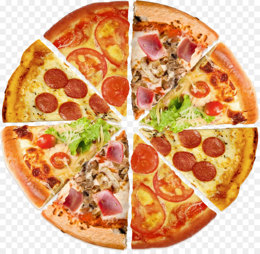 Pizza-Lieferung-Schinken-Mozzarella-Sushi - Pizza