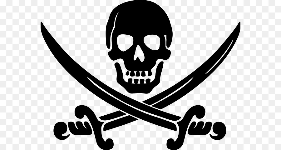 La pirateria Jolly Roger Clip art - Pirata Mappa
