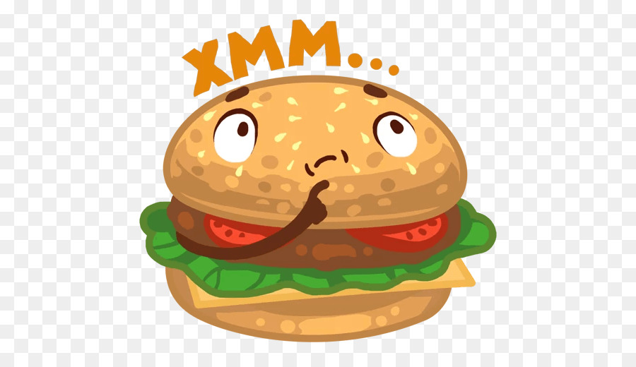 Cheeseburger Telegram Sticker VKontakte ClipArt - Brot
