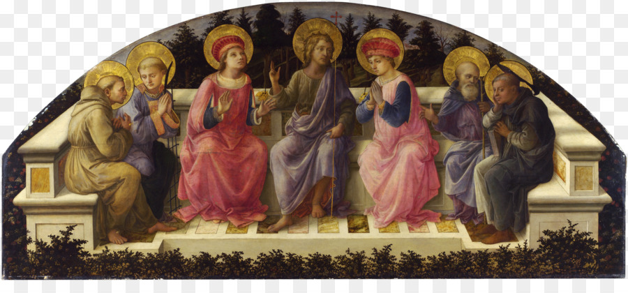 Sieben Heilige Maria Verkündigung, Madonna und Kind, National Gallery Malerei - Malerei