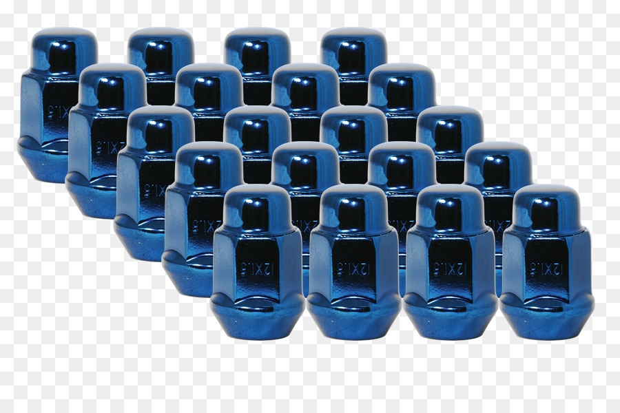Kobalt blau Kunststoff - Lug Nut
