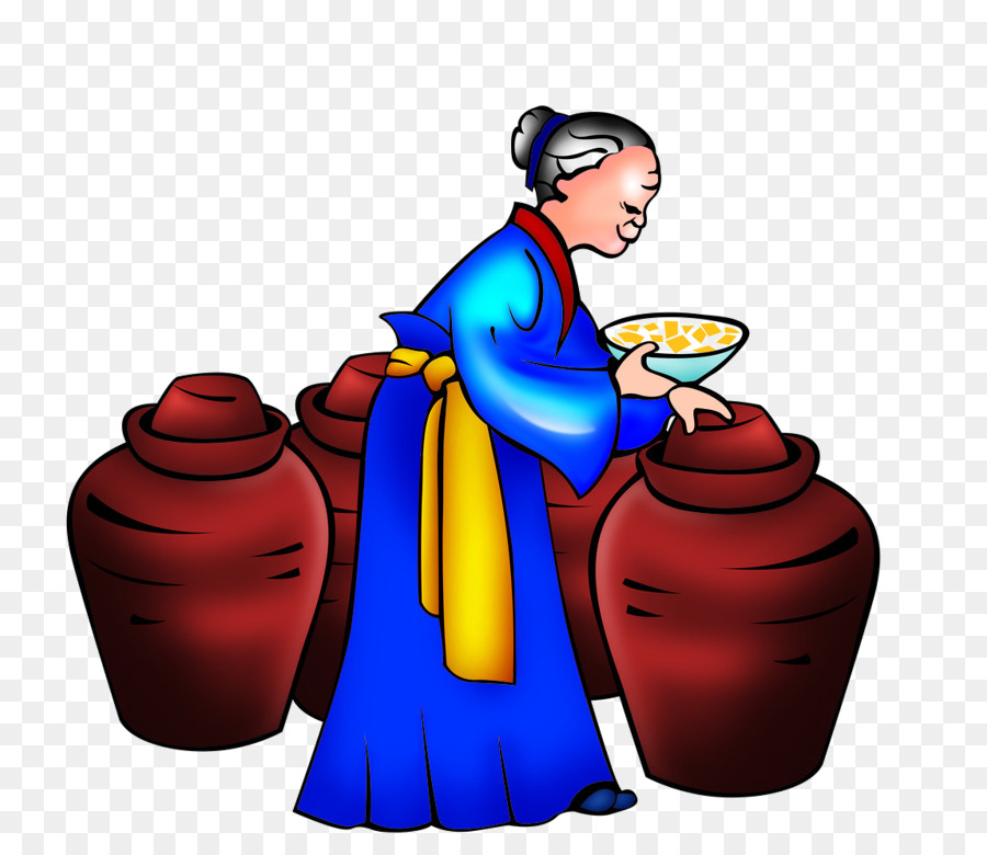 Cartoon Modello di scheda - donna anziana