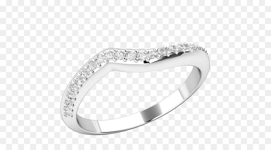 Ehering Silber Diamant Körper Schmuck - Ewigkeit ring