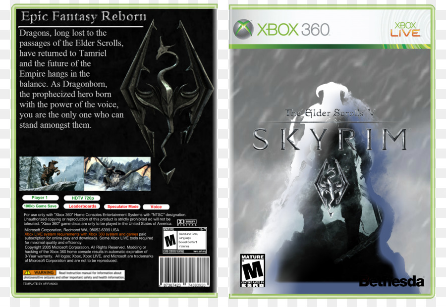 Xbox 360 Mortal Kombat: Deception-Werbung Video-Spiel-Konsolen - The Elder Scrolls V: skyrim VR