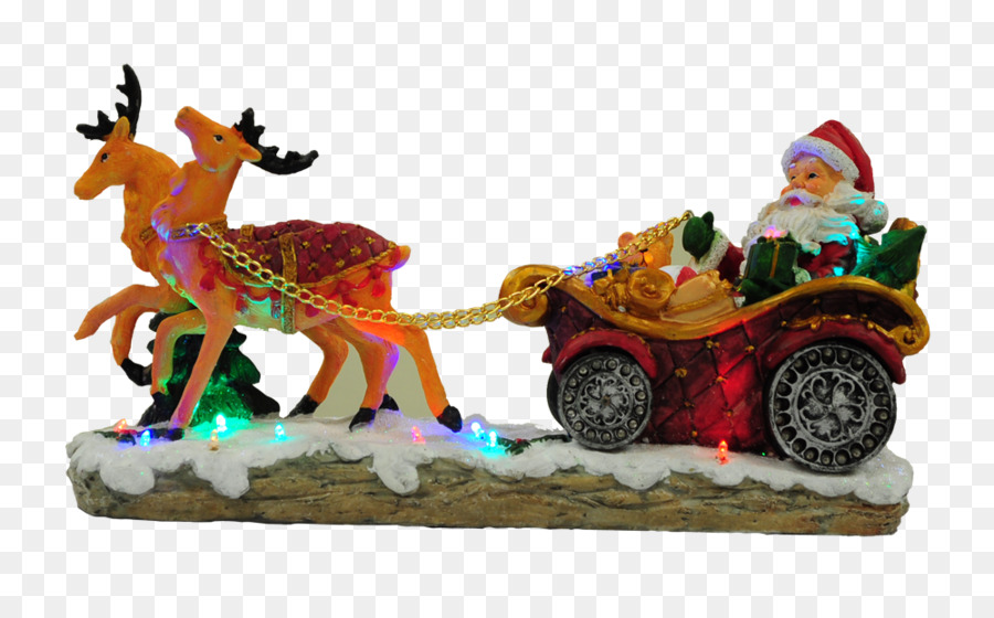Reindeer Christmas ornament Figur Chariot - Rentier