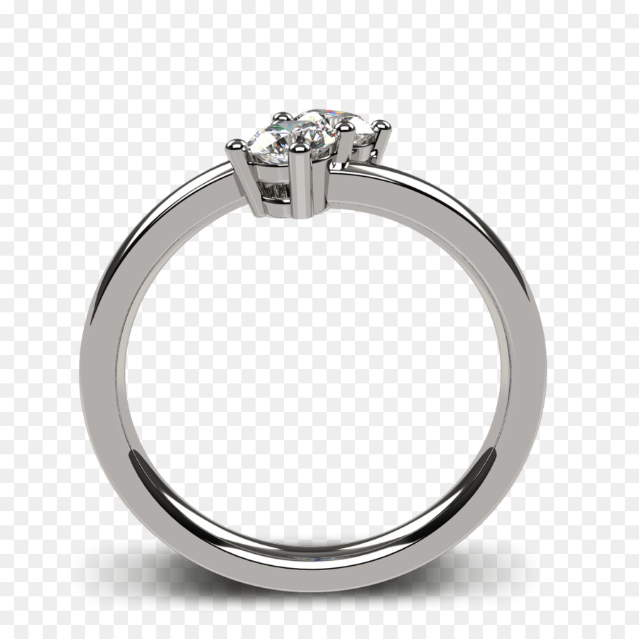 Verlobungsring-Sterling Silber-Zirkonia - Ring