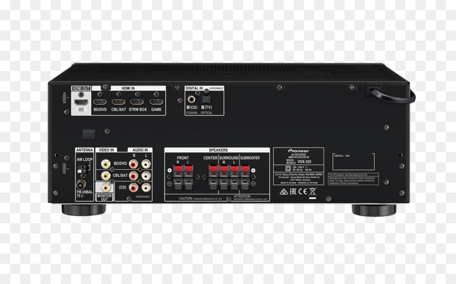 Sistemi Home Theater ricevitore AV Pioneer HTP-074 Impostare l'Audio surround 5.1 - sistema home theater