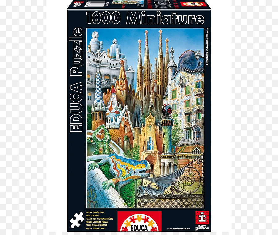 Jigsaw Puzzle Educa Borras Puzz 3D Collage Parco Güell - Collage