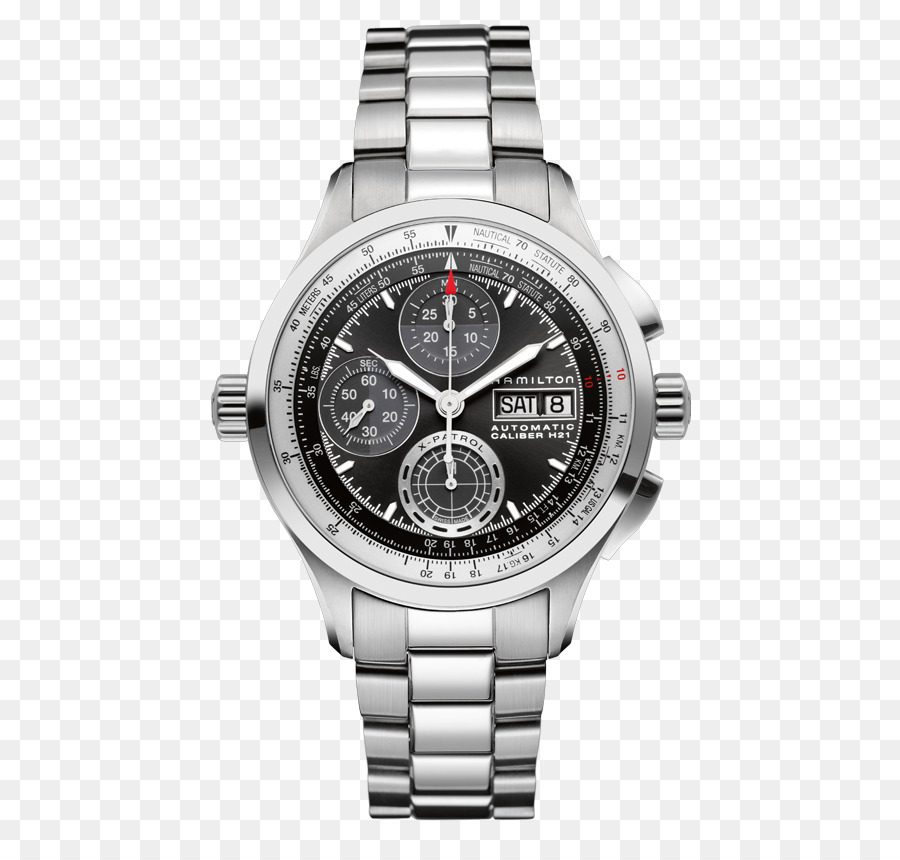 Hamilton Watch Company Cronografo Hamilton Uomo Khaki Aviation X-Vento Auto Chrono Automatico orologio - guarda